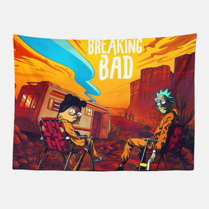 Breaking Bad Morty Trippy Tapestry