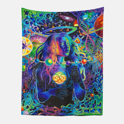 Pandora Goddness Trippy Tapestry