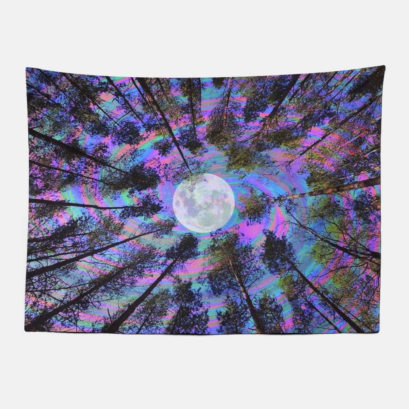 Aurora Forest Tapestry