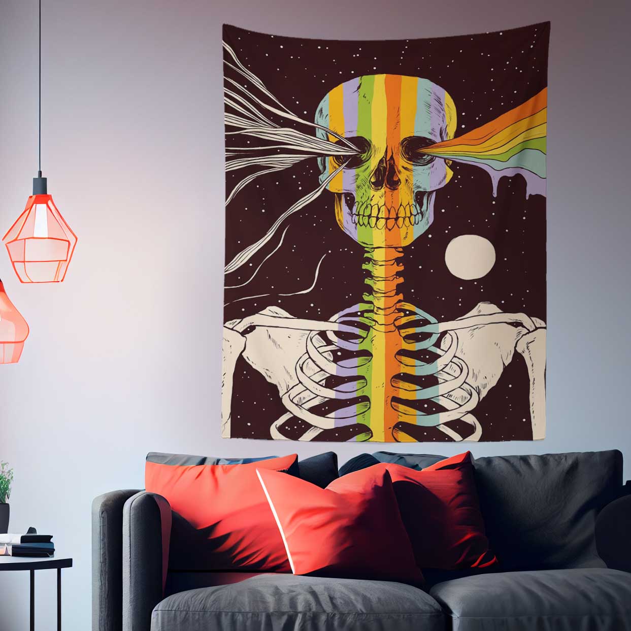 Tirppy Skull Tapestry