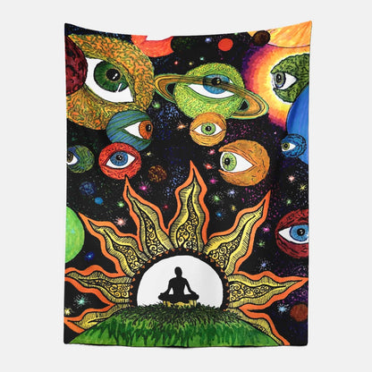 Psychedelic Art Tapestry-Taspetry-Wallarts Lab-100cm * 150cm-Monkey Ninja
