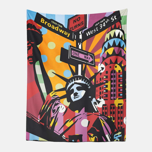 Statue of Liberty Tapestry-Taspetry-Wallarts Lab-100cm * 150cm-Monkey Ninja