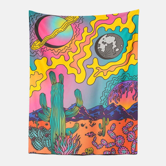 Psychedelic Desert Tapestry-Taspetry-Wallarts Lab-100cm * 150cm-Monkey Ninja