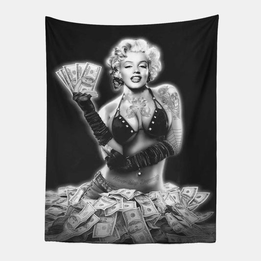 Monroe Hold Money Tapestry-Taspetry-Wallarts Lab-100cm * 150cm-Monkey Ninja