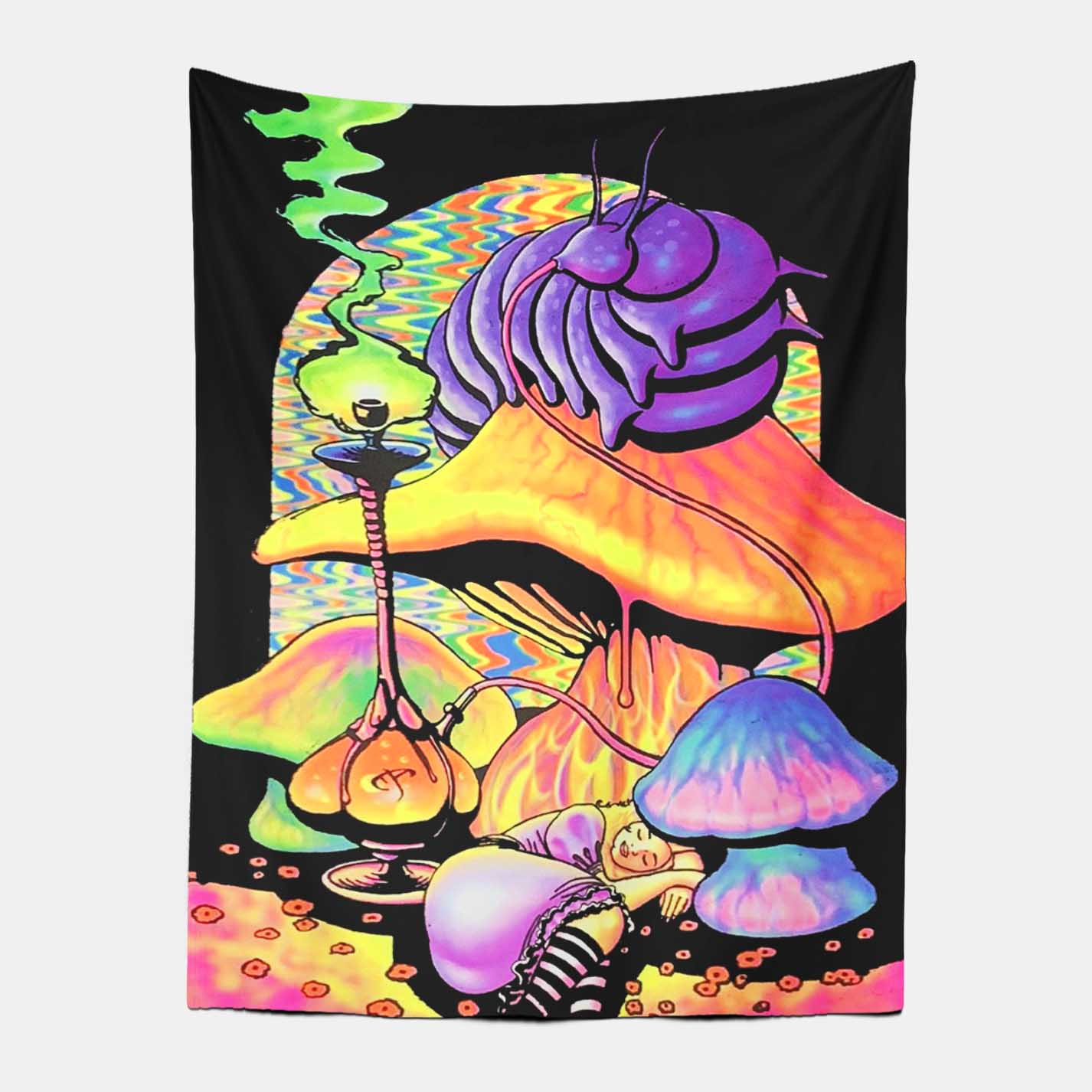 The Poisonous Mushrooms Tapestry-Taspetry-Wallarts Lab-100cm * 150cm-Monkey Ninja