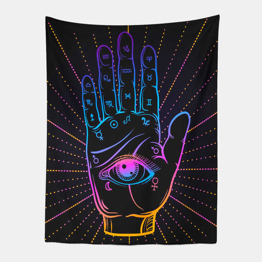 Fortune Teller Hand Tapestry-Taspetry-Wallarts Lab-100cm * 150cm-Monkey Ninja