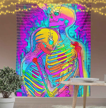 Skeleton Lover Tapestry
