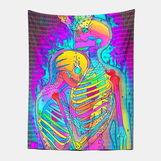 Skeleton Lover Tapestry-Taspetry-Wallarts Lab-100cm * 150cm-Monkey Ninja