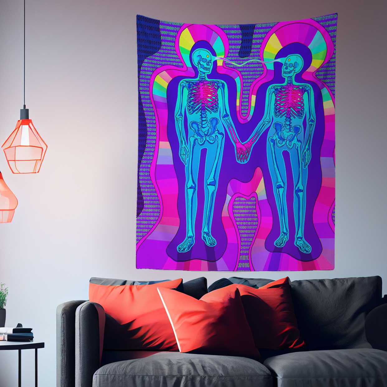 Persistence of Connection Tapestry-Taspetry-Wallarts Lab-100cm * 150cm-Monkey Ninja