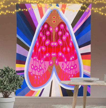 Beat Heart Tapestry-Taspetry-Wallarts Lab-100cm * 150cm-Monkey Ninja