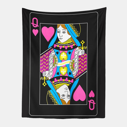 Queen of Hearts Wall Art Tapestry