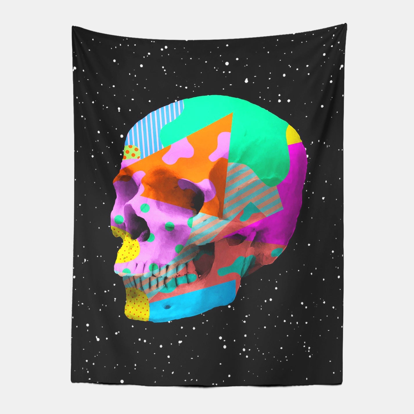Acid Colorful Skeleton Wall Art Tapestry