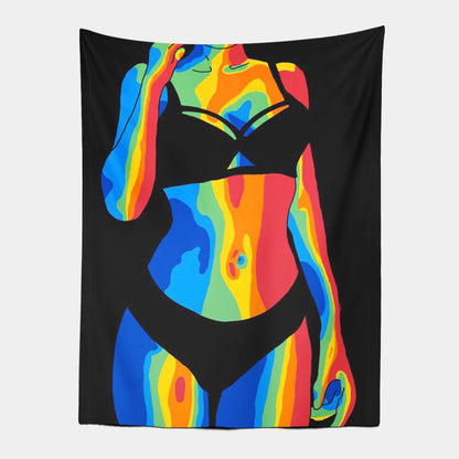 Colorful Girls Body Tapestry