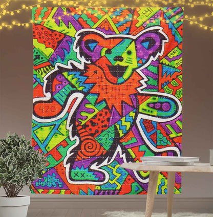 The Lucky Bear Tapestry-Taspetry-Wallarts Lab-100cm * 150cm-Monkey Ninja