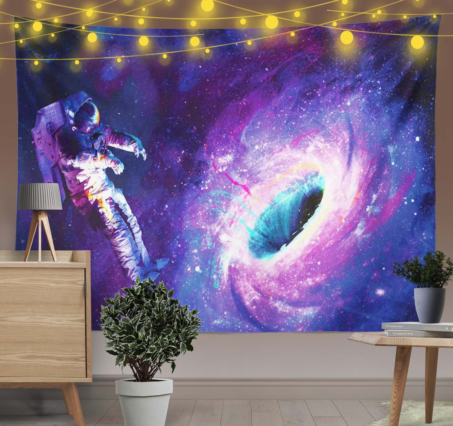 Astronauts and Black Holes Tapestry