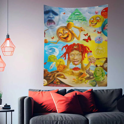 Trippie Redd Life's a Trip Wall Art Tapestry-Taspetry-Wallarts Lab-100cm * 150cm-Monkey Ninja