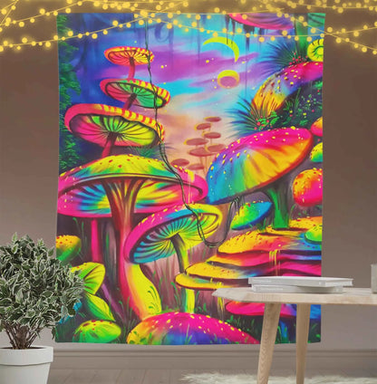 Trippy Dreamy Mushroom Tapestry-Taspetry-Wallarts Lab-100cm * 150cm-Monkey Ninja