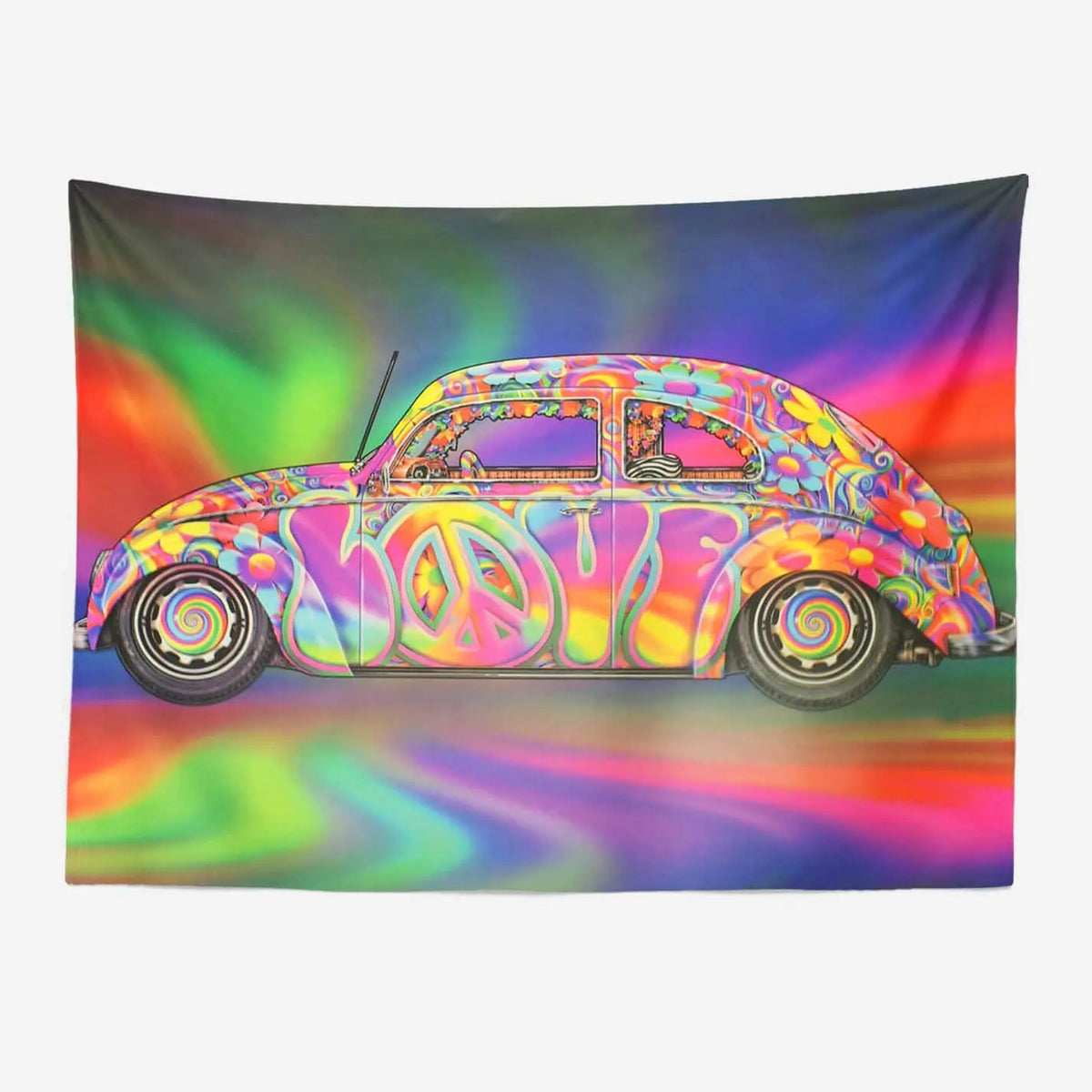 Trippy Hippie Car Tapestry-Taspetry-Wallarts Lab-100cm * 150cm-Monkey Ninja