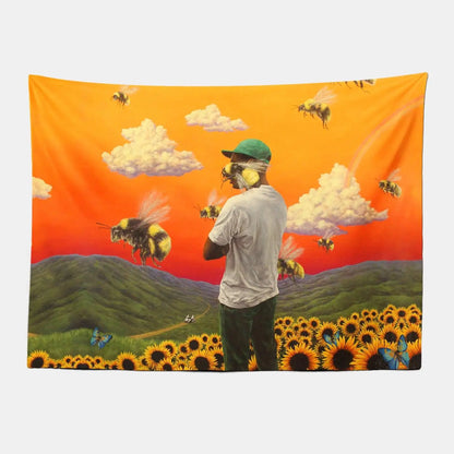 Tyler The Creator Flower Boy Tapestry-Taspetry-Wallarts Lab-100cm * 150cm-Monkey Ninja