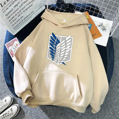Wings Of Freedom Hoodie-Clothing-Monkey Ninja-Beige-S-Monkey Ninja