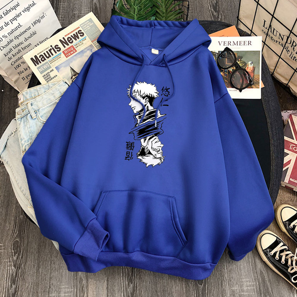 Jujutsu Kaisen Yuji Itadori and Sukuna Hoodie