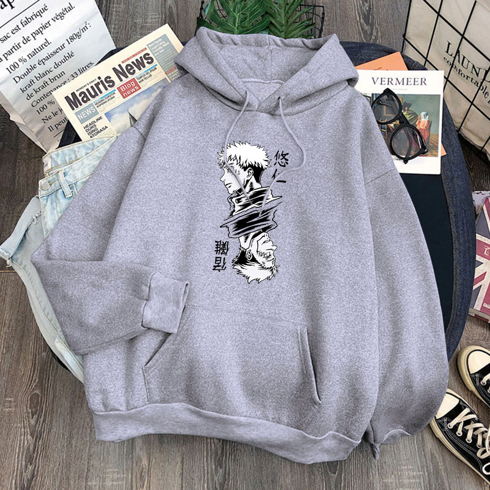 Jujutsu Kaisen Yuji Itadori and Sukuna Hoodie