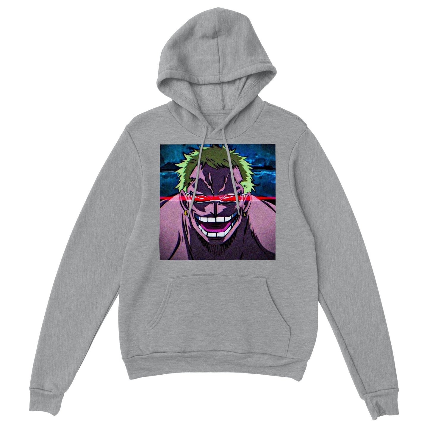 One Piece | Doflamingo | Anime Hoodie (Unisex)-Hoodie-Monkey Ninja-Grey-S-Monkey Ninja