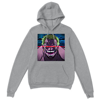 One Piece | Doflamingo | Anime Hoodie (Unisex)-Hoodie-Monkey Ninja-Grey-S-Monkey Ninja