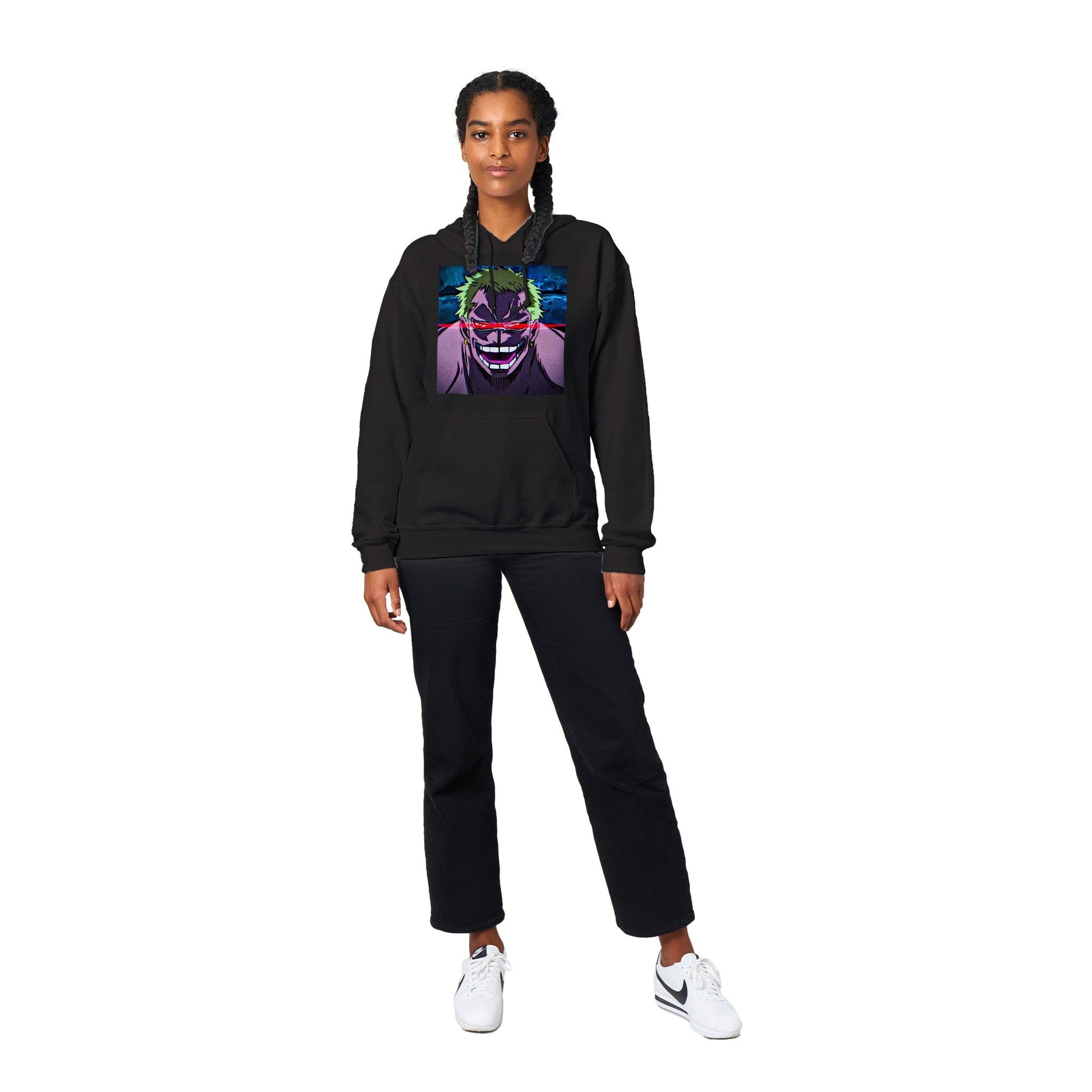 One Piece | Doflamingo | Anime Hoodie (Unisex)-Hoodie-Monkey Ninja-Black-S-Monkey Ninja