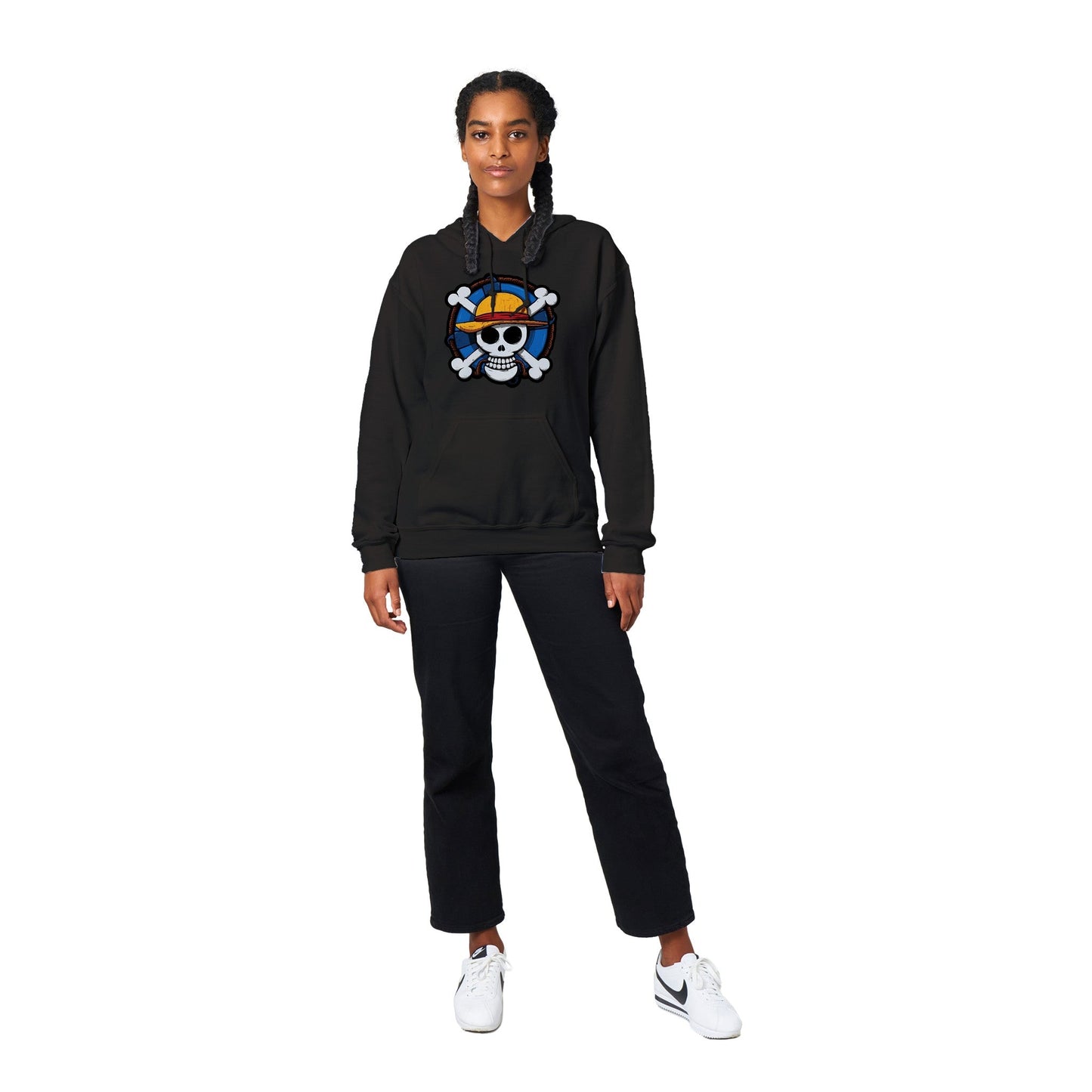 One Piece | Straw Hat | Anime Hoodie (Unisex)-Hoodie-Monkey Ninja-Black-S-Monkey Ninja
