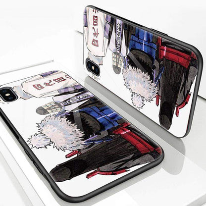Hokage Hashirama Tobirama Hiruzen Minato Tempered Glass Soft Silicone iPhone Case-Phone Case-Monkey Ninja-iPhone X/XS-Tempered Glass-Monkey Ninja