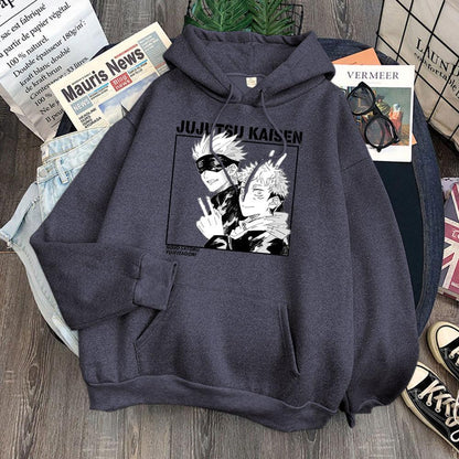 Jujutsu Kaisen Gojo and Yuji Hoodie