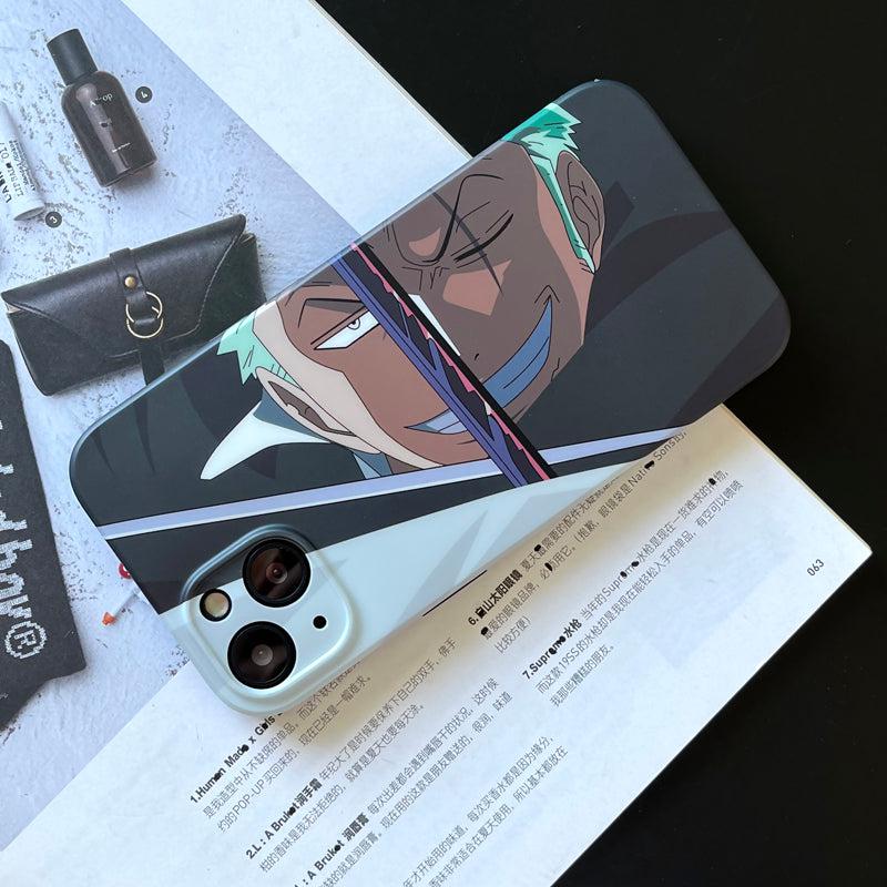 Anime One Piece Zoro Soft TPU Silicone Phone Case-Phone Case-Monkey Ninja-iPhone X/XS-Zoro-Tempered Glass-Monkey Ninja