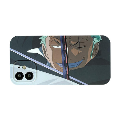 Anime One Piece Zoro Soft TPU Silicone Phone Case-Phone Case-Monkey Ninja-iPhone XR-Zoro-Tempered Glass-Monkey Ninja