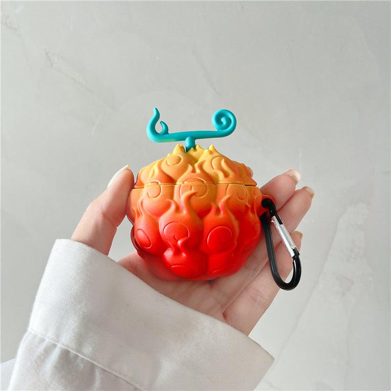 One Piece Sabo Portgas D. Ace Devil Fruit Anime Airpods 1/2/3/Pro Case Mera Mera No Mi-Airpods Case-Monkey Ninja-Airpods 1/2-Monkey Ninja