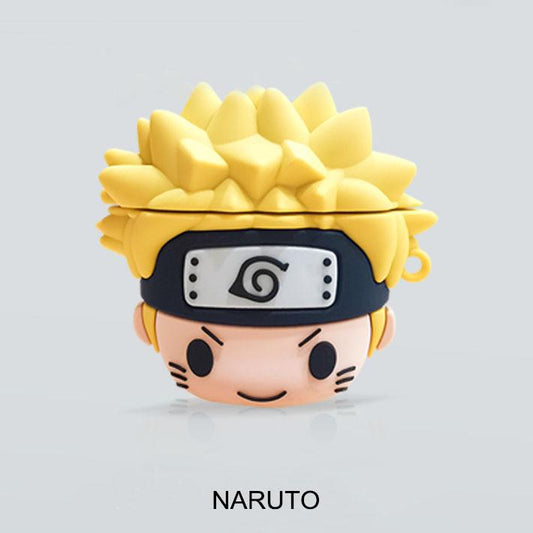 Naruto Chibi Version Airpods 1/2/3/Pro Case Characters Cartoon Silicone Case