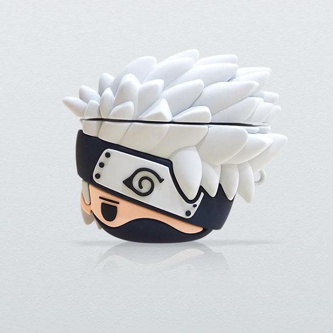 Kakashi Chibi Version Airpods 1/2/3/Pro Case Characters Cartoon Silicone Case-Airpods Case-Monkey Ninja-Airpods 1/2-Monkey Ninja