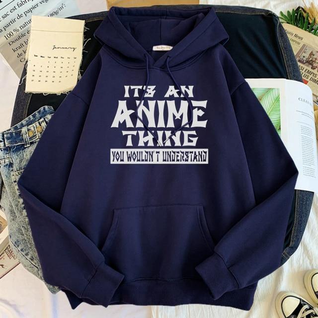 It's An Anime Thing You Wouldn't Understand Hoodie-Clothing-Monkey Ninja-Dark Blue-S-Monkey Ninja