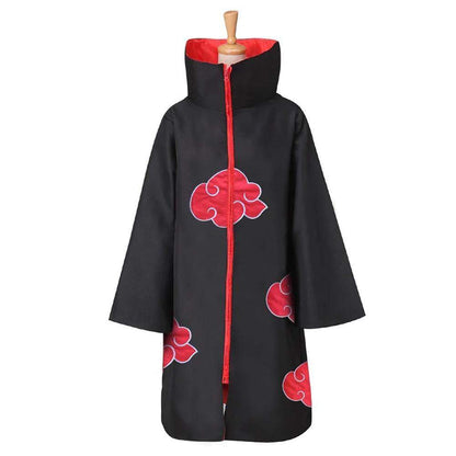 Akatsuki cloak red clouds gown nighty cosplay clothing coat