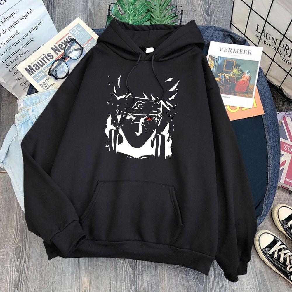 Naruto Kakashi Hatake Hoodie-Clothing-Monkey Ninja-Black-S-Monkey Ninja