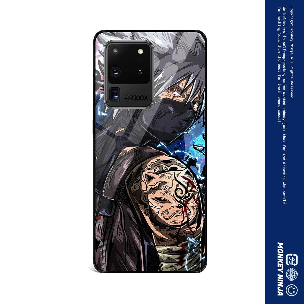 Kakashi Anime Tempered Glass Phone Case for Samsung