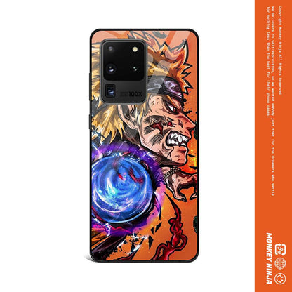 Naruto Anime Tempered Glass Phone Case for Samsung