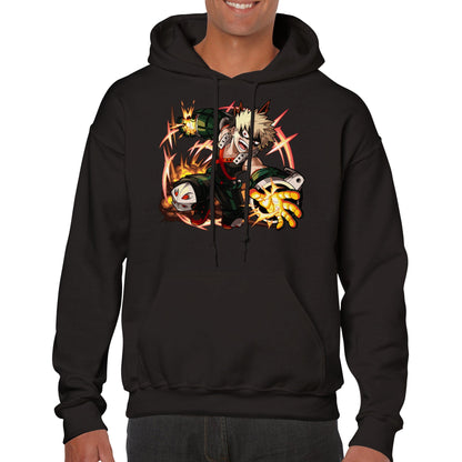 My Hero Academia | Bakugo | Anime Hoodie (Unisex)-Hoodie-Monkey Ninja-Black-S-Monkey Ninja