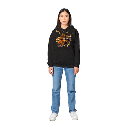 Demon Slayer | Zenitsu | Anime Hoodie (Unisex)-Hoodie-Monkey Ninja-Black-S-Monkey Ninja