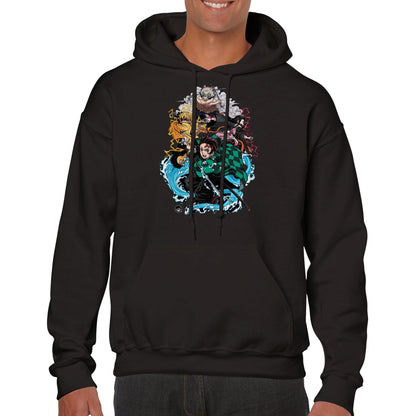 Demon Slayer | Tanjiro | Anime Hoodie (Unisex)-Hoodie-Monkey Ninja-Black-S-Monkey Ninja