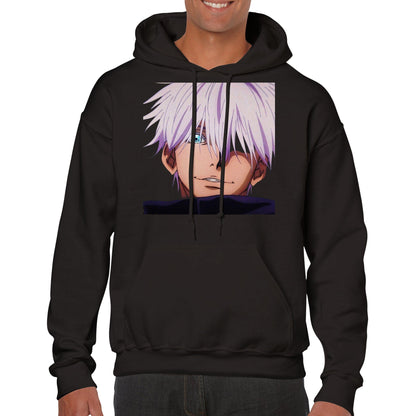 Jujutsu Kaisen | Gojo Satoru | Anime Hoodie (Unisex)-Hoodie-Monkey Ninja-Black-S-Monkey Ninja
