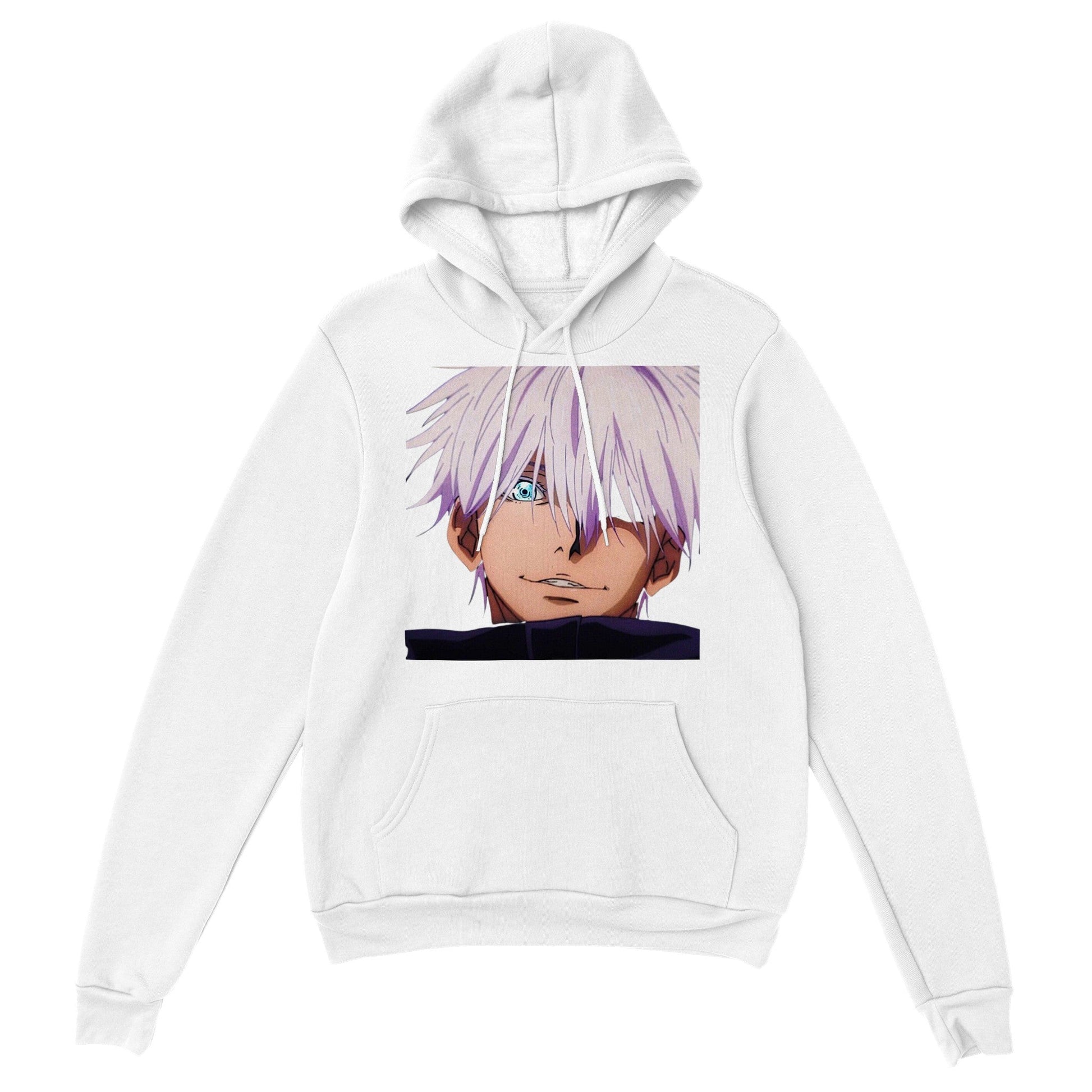 Jujutsu Kaisen | Gojo Satoru | Anime Hoodie (Unisex)-Hoodie-Monkey Ninja-White-S-Monkey Ninja