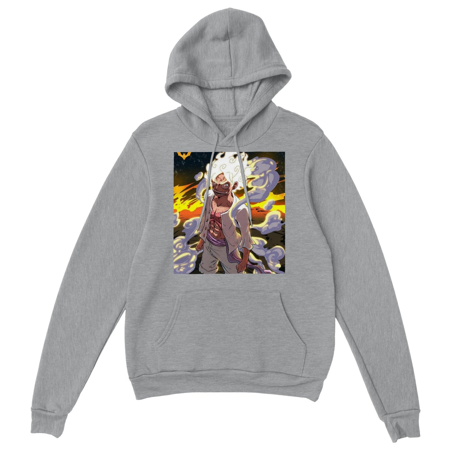 One Piece | Luffy Gear 5 | Anime Hoodie (Unisex)-Hoodie-Monkey Ninja-Grey-S-Monkey Ninja