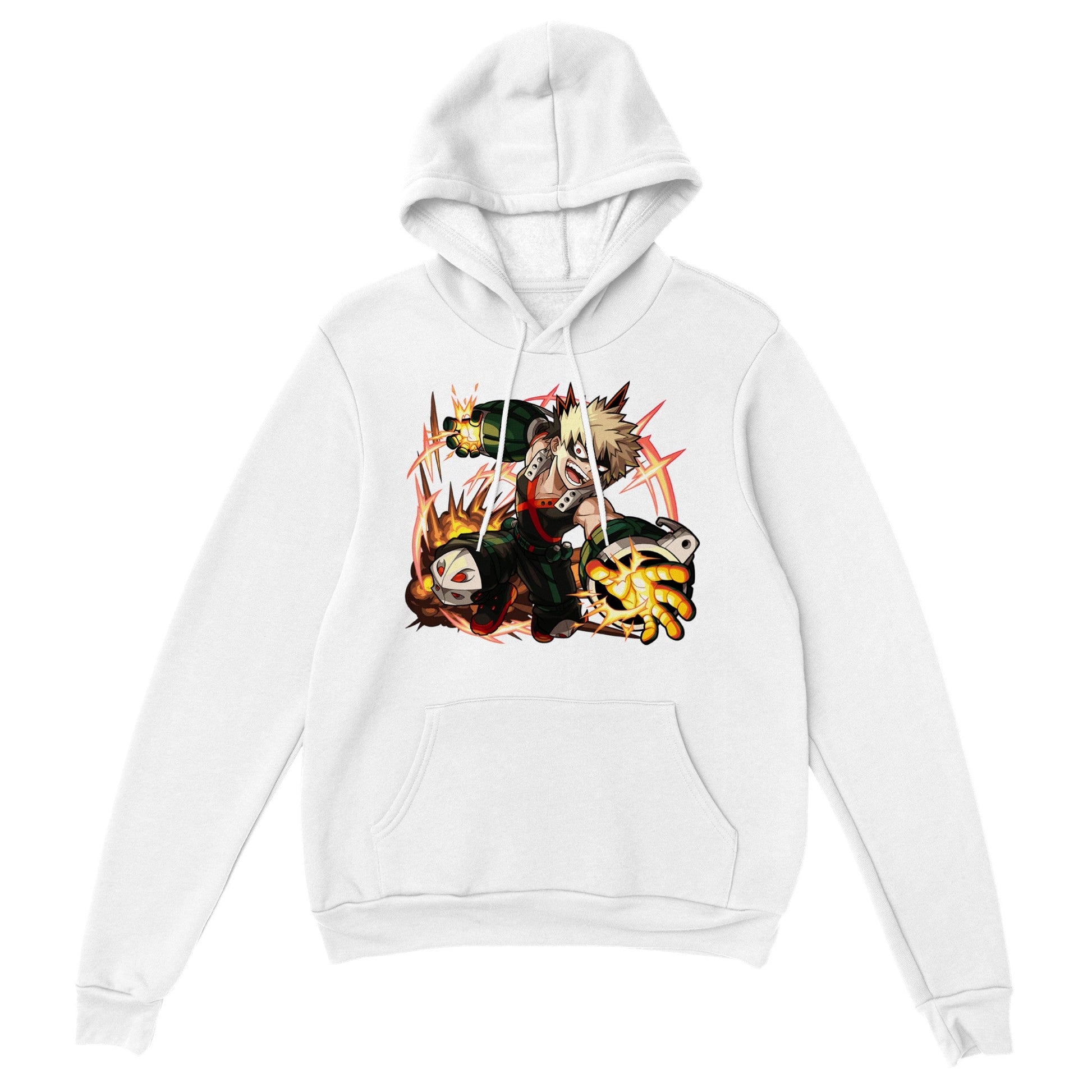 My Hero Academia | Bakugo | Anime Hoodie (Unisex)-Hoodie-Monkey Ninja-White-S-Monkey Ninja