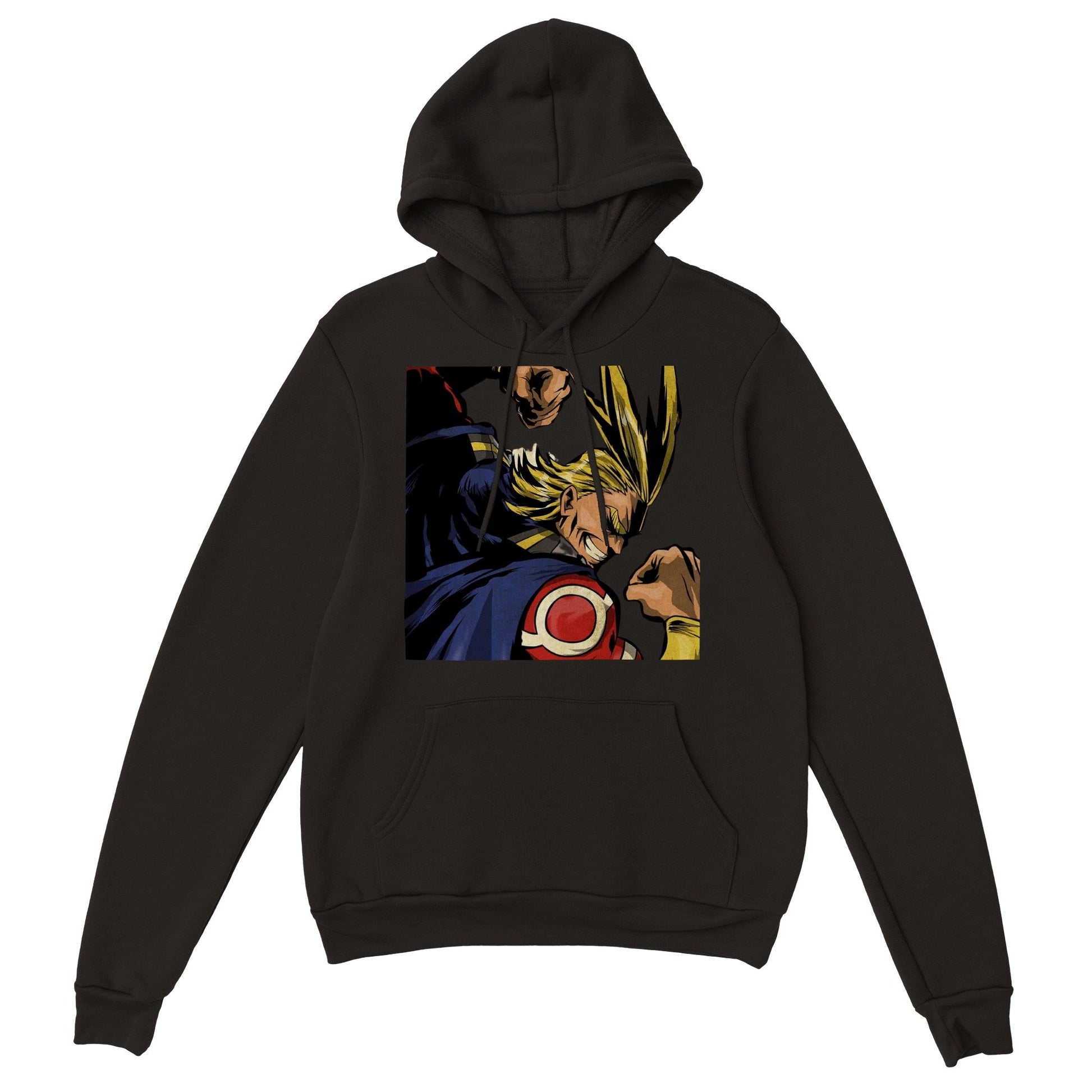 My Hero Academia | All Might | Anime Hoodie (Unisex)-Hoodie-Monkey Ninja-Black-S-Monkey Ninja